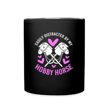 Hobby Horse Hobby Horsing Hobbyhorsing - Tasse einfarbig - Schwarz - Vorne