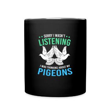 Pigeons pigeons - Mug uni - noir - Devant