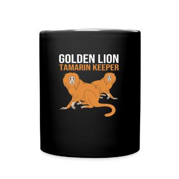 Tamarin Monkey Monkey Monkey Monkey Face - Full Colour Mug - black - Front