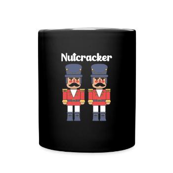 Nussknacker Weihnachten - Tasse einfarbig - Schwarz - Vorne
