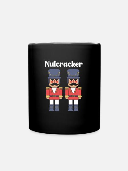 Nussknacker Weihnachten - Tasse einfarbig - Schwarz