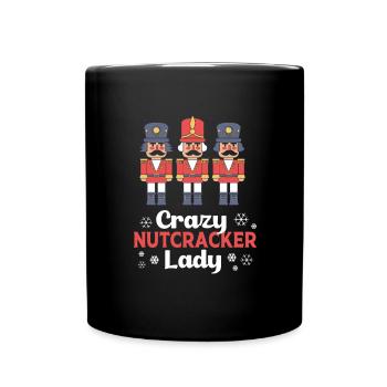 Christmas Nutcracker Woman - Full Colour Mug - black - Front