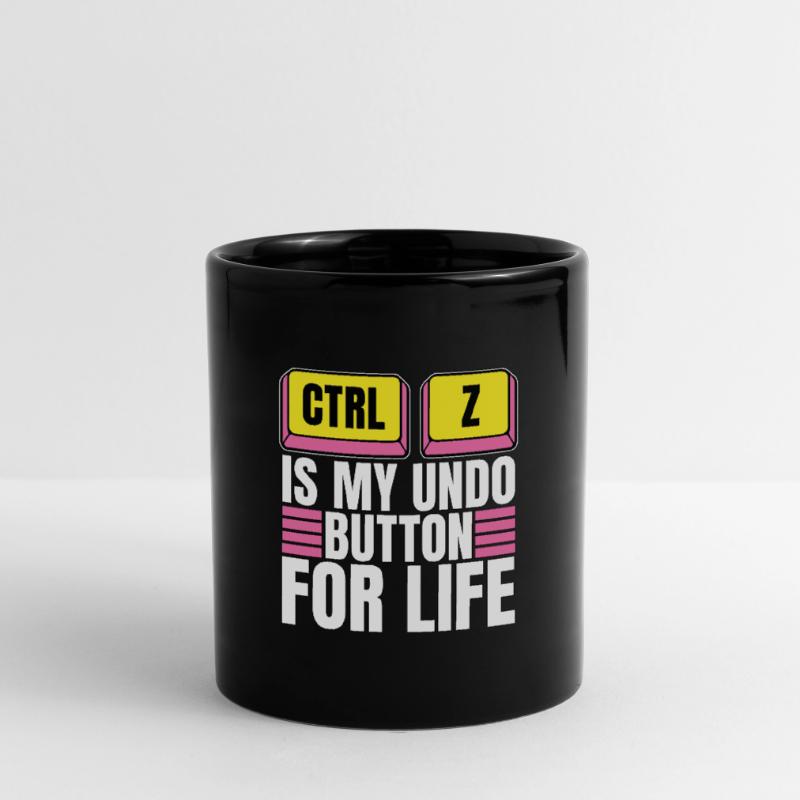 Coder Ctrl + Z Is My Undo Button Web Developer Tasse einfarbig