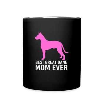 Great Dane - Full Colour Mug - black - Front