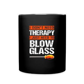 Glass Glassblower - Full Colour Mug - black - Front