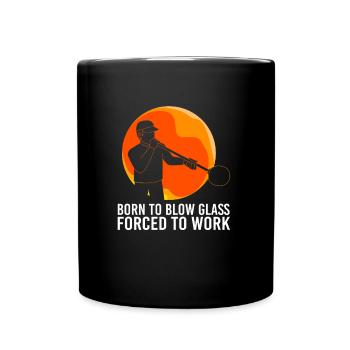 Glassblowing Glass - Full Colour Mug - black - Front