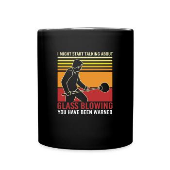 Glass Glassblower - Full Colour Mug - black - Front