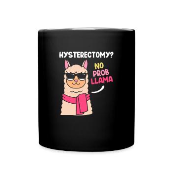 Ovarian Hysterectomy Uterus Uterus - Full Colour Mug - black - Front