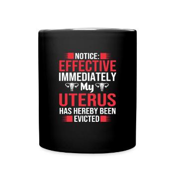 Hystérectomie utérus utérus ovaire - Mug uni - noir - Devant
