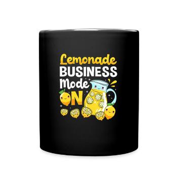 Limonade Limonadenstand Limo - Tasse einfarbig - Schwarz - Vorne