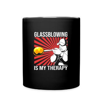 Glass Glassblower - Full Colour Mug - black - Front