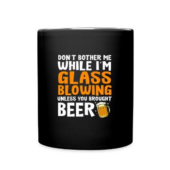 Glass Glassblower - Full Colour Mug - black - Front