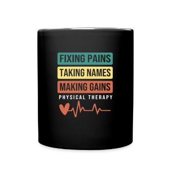 Physiotherapy Physiotherapy Physiotherapist - Full Colour Mug - black - Front