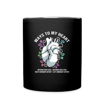 MFA Medizin Mediziner - Tasse einfarbig - Schwarz - Vorne