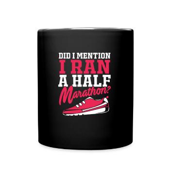 Marathon Runners Half Marathon Marathon - Full Colour Mug - black - Front
