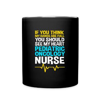 Childhood cancer Cancer survivor Cancer stinks - Full Colour Mug - black - Front