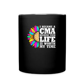 Assistant médical MFA - Mug uni - noir - Devant