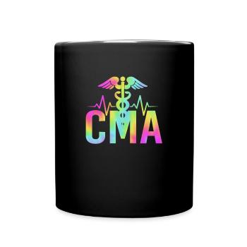 Assistant médical MFA - Mug uni - noir - Devant
