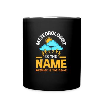 Weather Meteorology Meteorologist - Full Colour Mug - black - Front