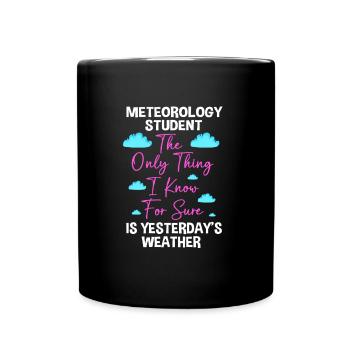 Météorologue Météorologie - Mug uni - noir - Devant