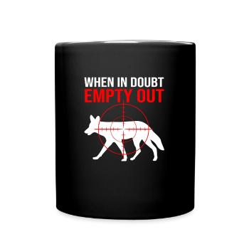 Chasseur de coyotes - Mug uni - noir - Devant