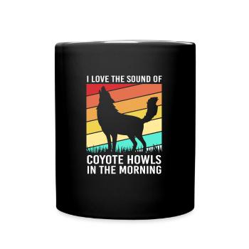 Chasse au chasseur de coyote - Mug uni - noir - Devant