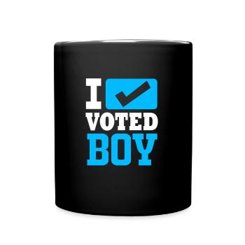 Baby Party Juli Werdende Mutter Team Boy - Tasse einfarbig - Schwarz - Vorne