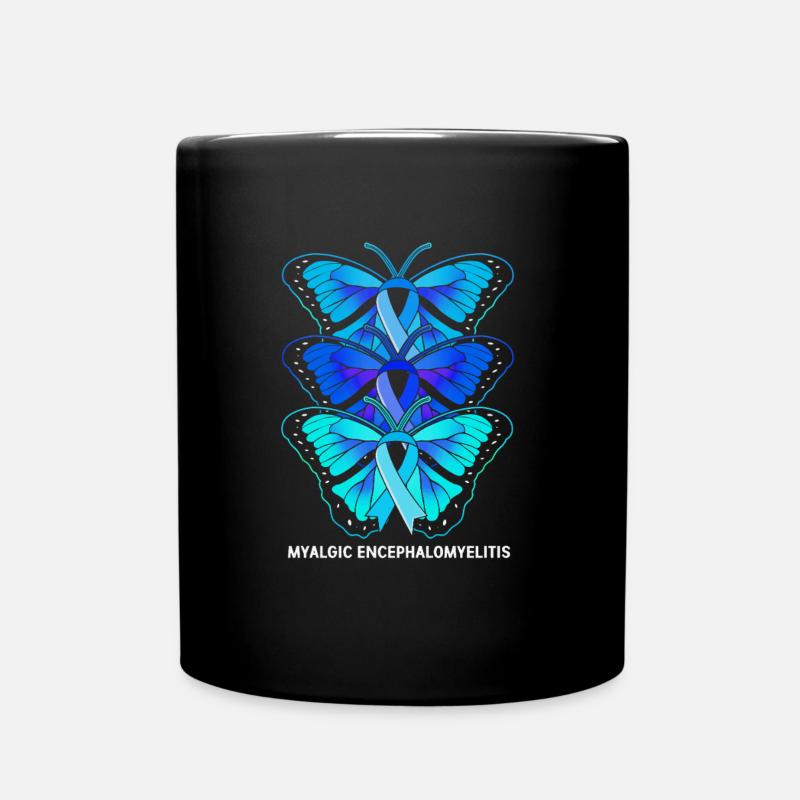 ME CFS - Tasse einfarbig - Schwarz