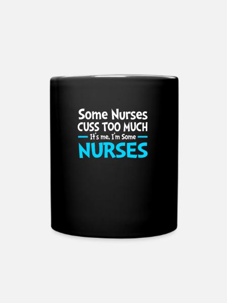 Nurse Hospital Nursing Gift - Full Colour Mug - black