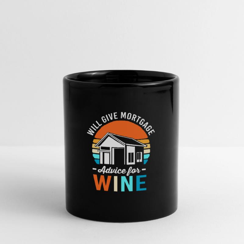 Schulden Eigentumswohnung Hypothek Tasse einfarbig