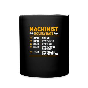 Serrurier Mécanicien CNC Génie mécanique - Mug uni - noir - Devant