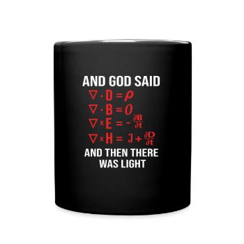 Mathematik mathematisch Mathe Mathematiker - Tasse einfarbig - Schwarz - Vorne