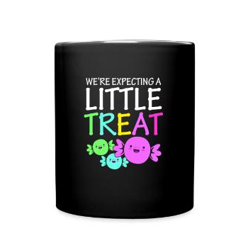 Gender Reveal Halloween Mom-to-be - Full Colour Mug - black - Front
