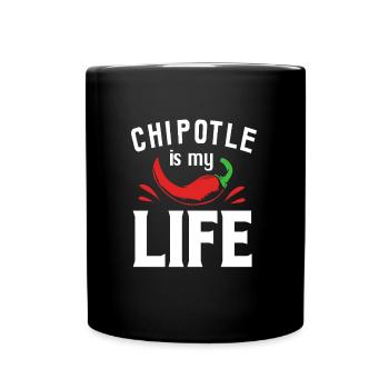 Chilli Chipotle Chili Pepper Jalapeno Hot Chili - Full Colour Mug - black - Front