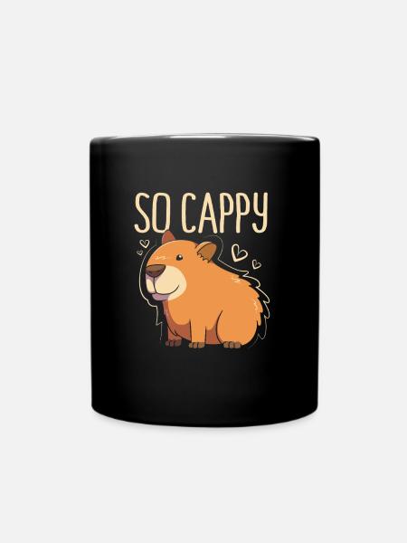 Capibara Capybara - Tasse einfarbig - Schwarz