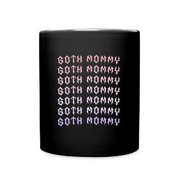 Maman gothique ! Esthétique gothique Croix Y2K - Mug uni - noir - Devant