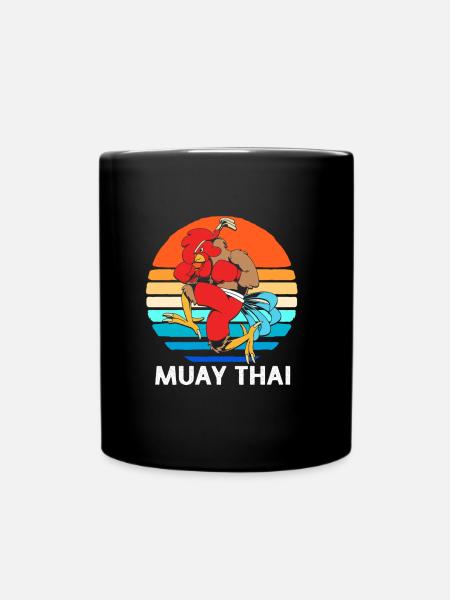Thai boxing Kickboxer Kickboxing Muay thai - Tasse einfarbig - Schwarz