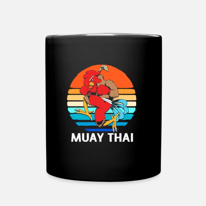 Thai boxing Kickboxer Kickboxing Muay thai - Tasse einfarbig - Schwarz