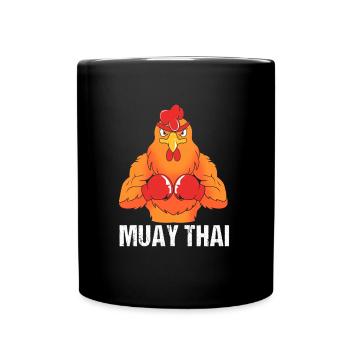 Muay thai kickboxer kickboxing boxe thaïlandaise - Mug uni - noir - Devant
