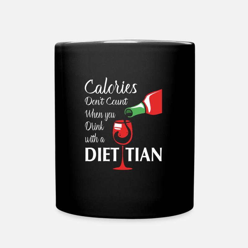 Diät Diätassistent - Tasse einfarbig - Schwarz