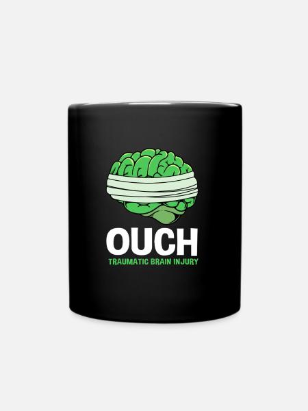 Schädel-Hirn-Trauma Schädelhirntrauma Autounfall - Tasse einfarbig - Schwarz