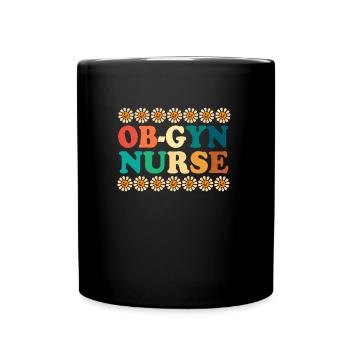 Obgyny Obstetrics Midwife - Full Colour Mug - black - Front