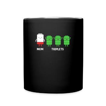 Drilling Mutter Mama - Tasse einfarbig - Schwarz - Vorne