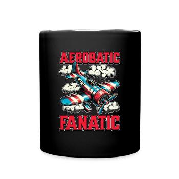 Pilote de voltige Voltige Fanatique Amateur d’avion - Mug uni - noir - Devant
