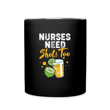 Nurse Hospital Nurse - Full Colour Mug - black - Front