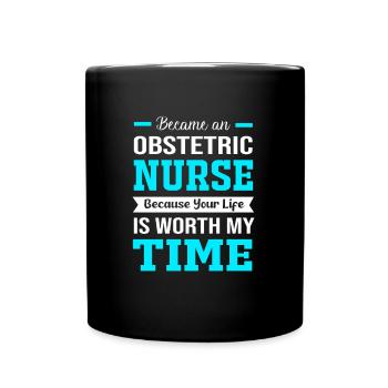 Infirmière Hôpital de Grossesse - Mug uni - noir - Devant