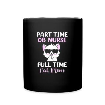 Infirmière Hôpital de Grossesse - Mug uni - noir - Devant