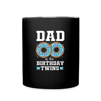 Gémeaux Père Gémeaux Papa - Mug uni - noir - Devant