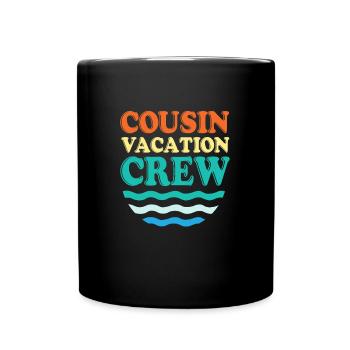 Cousin Crew - Tasse einfarbig - Schwarz - Vorne