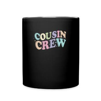 Cousin Crew - Tasse einfarbig - Schwarz - Vorne